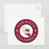 San Diego California Briefkaart (Voorkant / Achterkant)