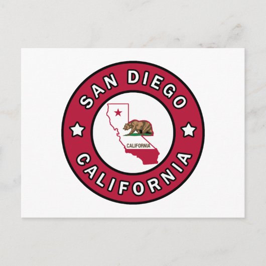 San Diego California Briefkaart (Voorkant)