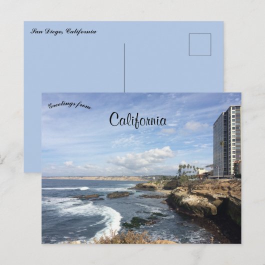 San Diego California Briefkaart (Voorkant / Achterkant)