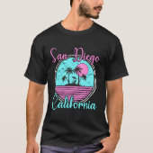 San Diego California CA Beach Travel T-shirt (Voorkant)
