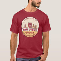 San Diego California City Skyline-embleem
