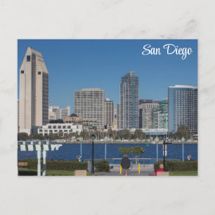 San Diego California City Skyline reisfoto Briefkaart