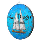 San Diego California Dartbord (Voorkant Rechts)