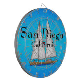 San Diego California Dartbord (Voorkant Links)