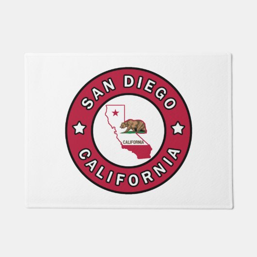 San Diego California Deurmat (Voorkant)