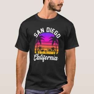 San Diego California Flamingo Beach Summer T-shirt