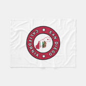 San Diego California Fleece Deken (Voorkant (Horizontaal))