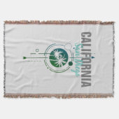 San Diego California Geometric Palms Deken (Voorkant)