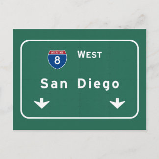 San Diego California Interstate Highway Freeway: Briefkaart