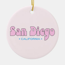 San Diego California Keramisch Ornament