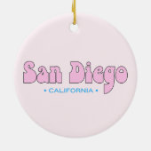 San Diego California Keramisch Ornament (Achterkant)