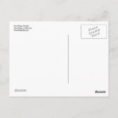 San Diego California LDS Temple Briefkaart (Achterkant)