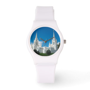 San Diego California LDS Temple White Watch Horloge