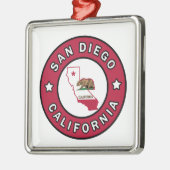 San Diego California Metalen Ornament (Links)
