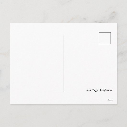 San Diego California Night Evening Moon City Feestdagenkaart (Achterkant)