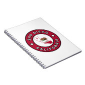 San Diego California Notitieboek (Rechterzijde)