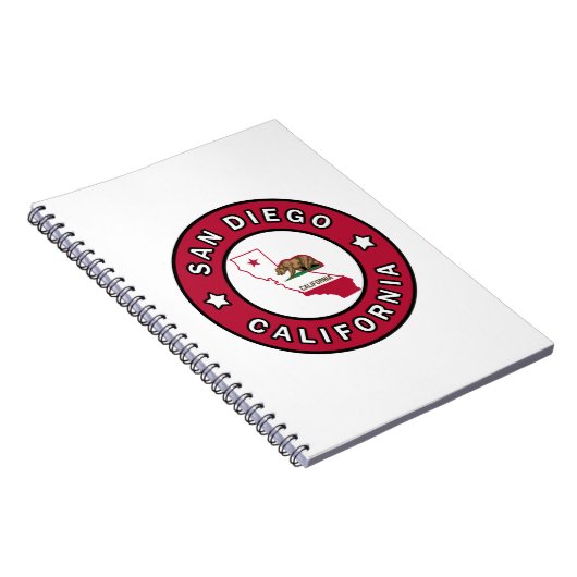San Diego California Notitieboek (Rechterzijde)