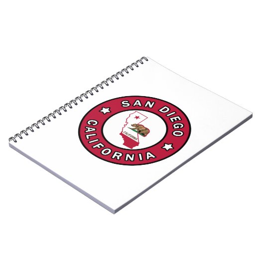 San Diego California Notitieboek (Linkerzijde)