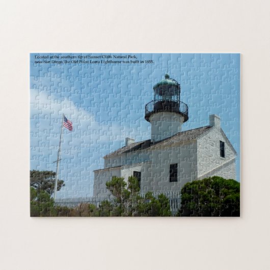 San Diego California Old Point Loma Lighthouse Legpuzzel (Horizontaal)