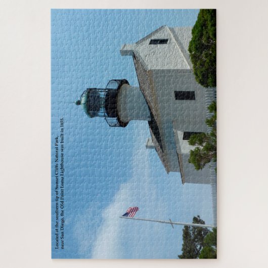 San Diego California Old Point Loma Lighthouse Legpuzzel (Verticaal)