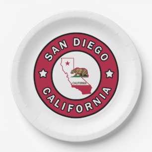 San Diego California Papieren Bordje