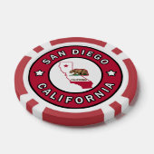 San Diego California Poker Chips (Enkel)