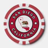 San Diego California Pokerchips (Voorkant)