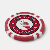 San Diego California Pokerchips (Enkel)