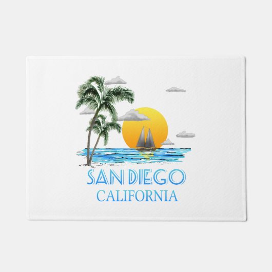 San Diego California Sailing Deurmat (Voorkant)