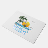 San Diego California Sailing Deurmat (Schuin)