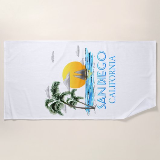 San Diego California Sailing Strandlaken (Voorkant)