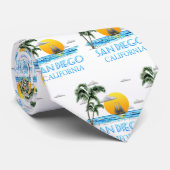 San Diego California Sailing Stropdas (Opgerold)