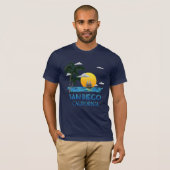 San Diego California Sailing T-shirt (Voorkant volledig)