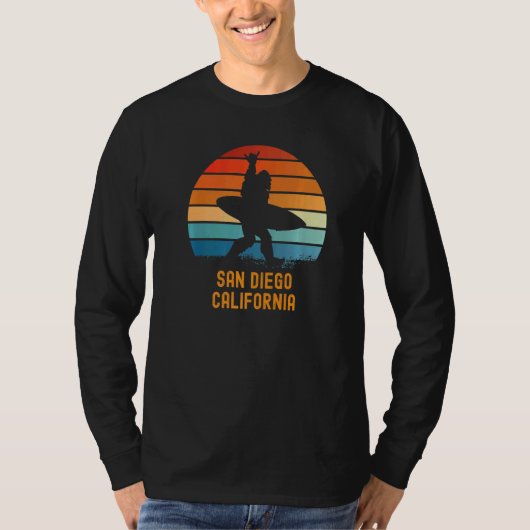 San Diego California Sasquatch Souvenir T-shirt (Voorkant)