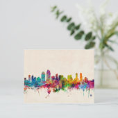 San Diego California Skyline Briefkaart (Staand voorkant)