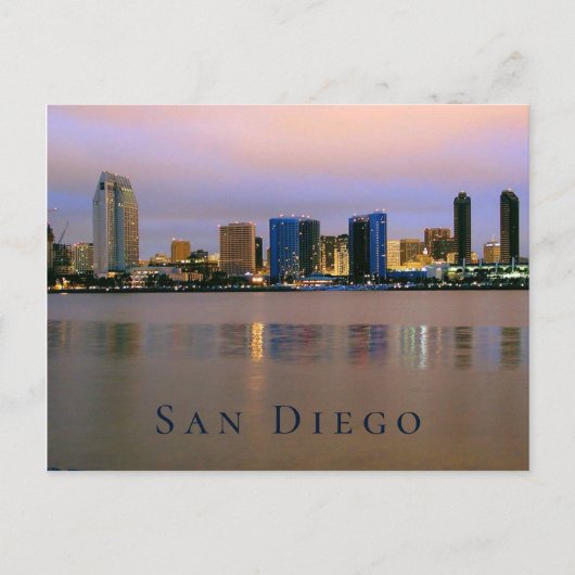San Diego, California Skyline Briefkaart (Voorkant)