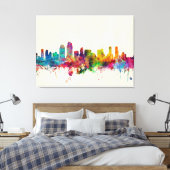 San Diego California Skyline Canvas Afdruk (Insitu (Slaapkamer))