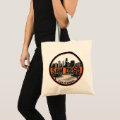 San Diego California Skyline Canvas tas (Voorkant (product))