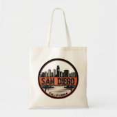 San Diego California Skyline Canvas tas (Voorkant)
