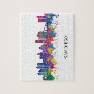 San Diego California Skyline Legpuzzel
