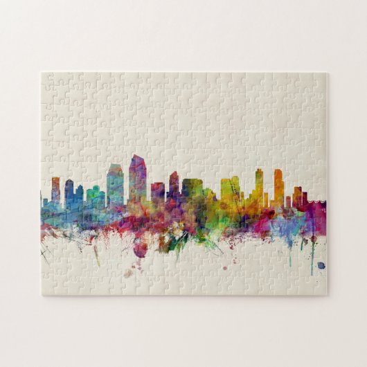San Diego California Skyline Legpuzzel (Horizontaal)
