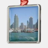 San Diego, California Skyline Metalen Ornament (Links)