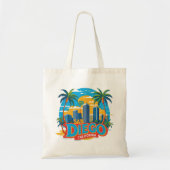 San Diego California Skyline-moderne stadskunst Tote Bag (Voorkant)