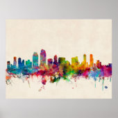 San Diego California Skyline Poster (Voorkant)