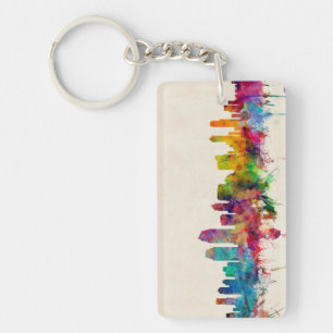 San Diego California Skyline Sleutelhanger