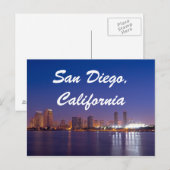 San Diego California Skyline Sunrise Briefkaart (Voorkant / Achterkant)