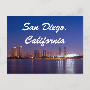 San Diego California Skyline Sunrise Briefkaart