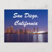 San Diego California Skyline Sunrise Briefkaart (Voorkant)