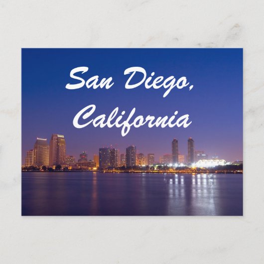 San Diego California Skyline Sunrise Briefkaart (Voorkant)