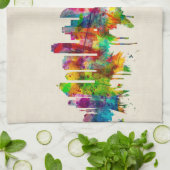 San Diego California Skyline Theedoek (Gevouwen)